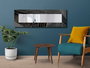 Wallity Espejo Decorativo 40x120cm (espejo 20x100cm) 40120NISMA-016 Oro, Antracita, Negro